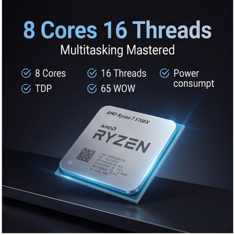 AMD Ryzen 7 5700X Processor Fo - Cpu Fan recension och pris
