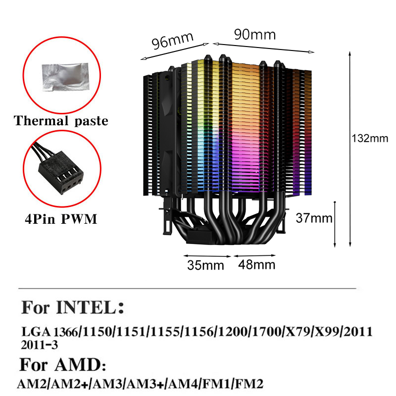 Silent Office Computer Cooler  - Air Cooler Cpu recension och pris